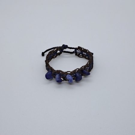 Bracelet en macramé avec Sodalite