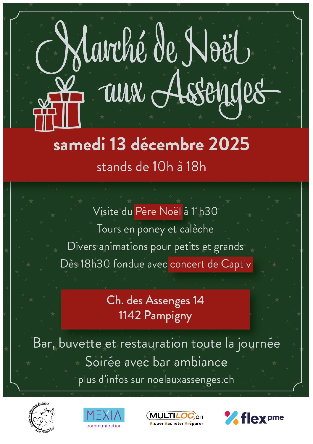 Marché de Noël aux Assenges